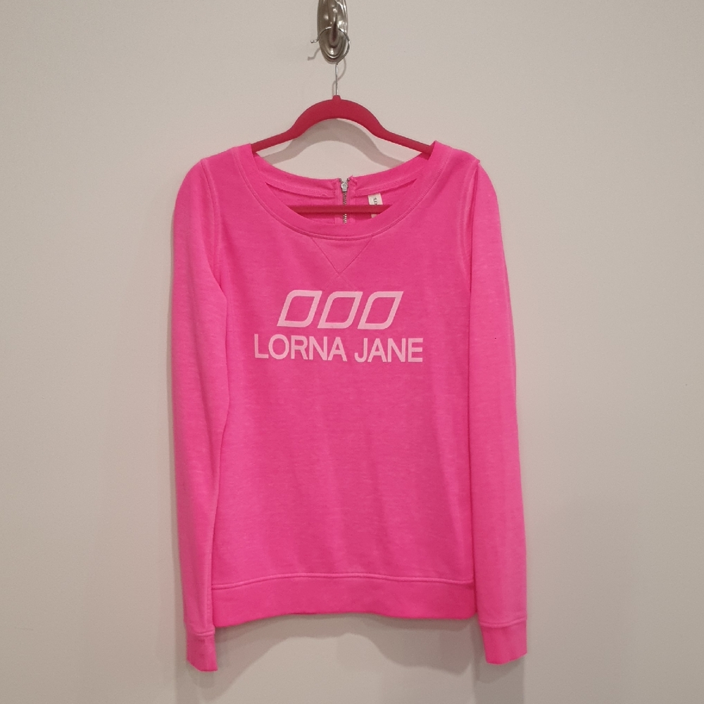 Lorna Jane Vibrant Pink Pullover Size medium